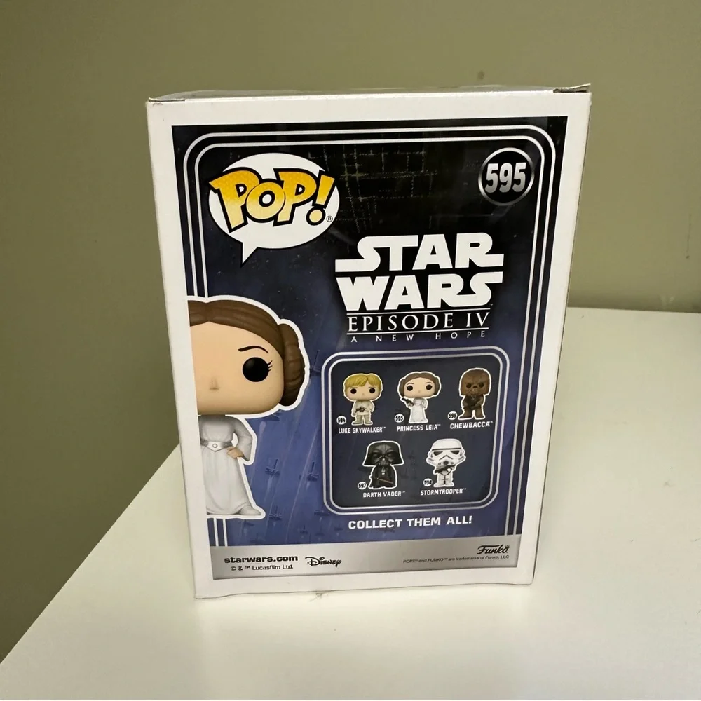 Funko Pop! Princess Leia Vinyl Figure 595 Episode 4 A New Hope - Picture 6 of 8